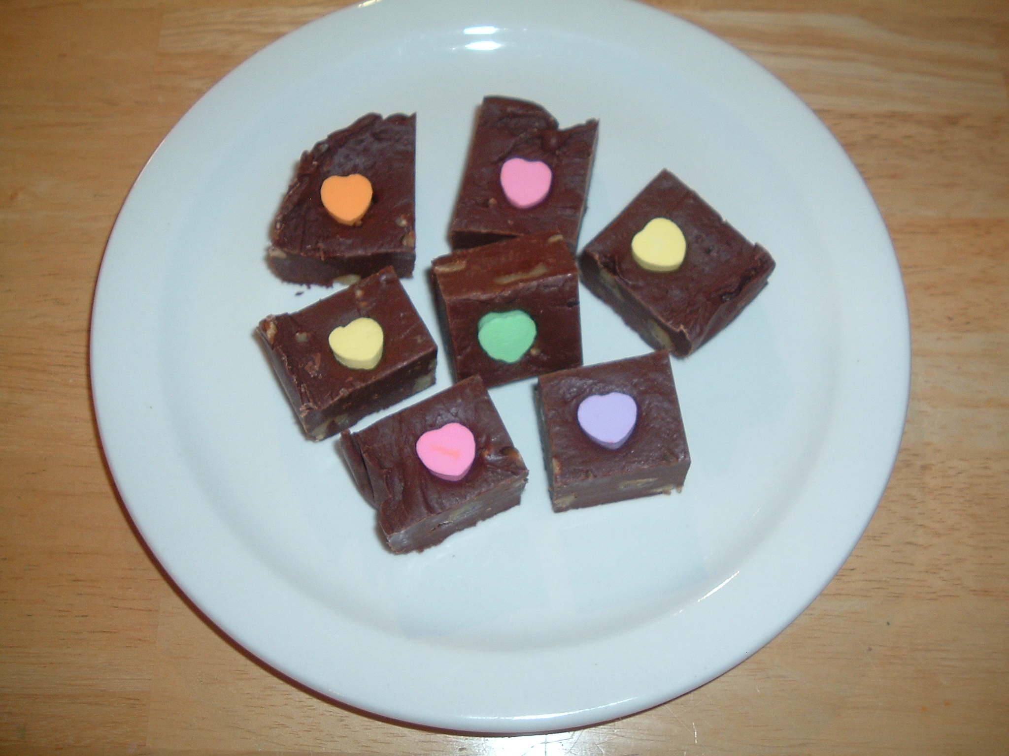 Valentines Heart Chocolate Fudge